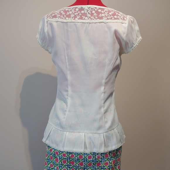 RW&CO. Ivory Lace Top - Picture 2 of 7